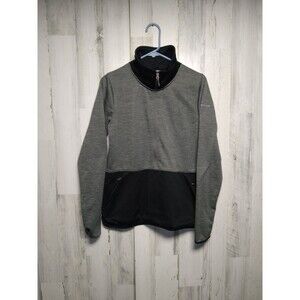 Columbia Women's Medium Gray Black 1/2 Zip Pullover